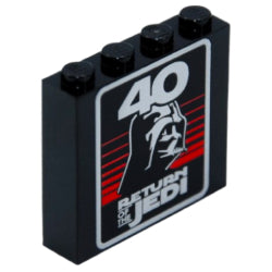 49311pb033ブロック1×4×3(スターウォーズ:ジェダイの帰還40周年)ブラック
