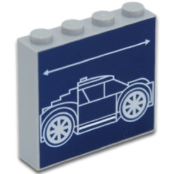 49311pb28ブロック1×4×3(リアガラスステップカー)ライトブルーイッシュグレイ