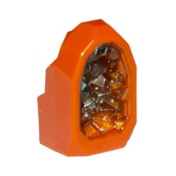 49656pb03-038晶洞石ダークオレンジ・トランスライトブルー