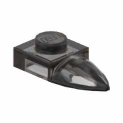 49668-111プレート1×1牙付トランスブラック