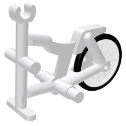 50015c01-001三輪車フレームと車輪ホワイト