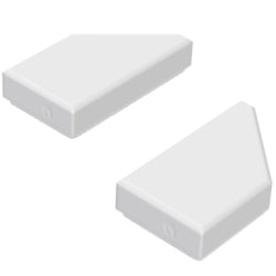 5091-5092-001特殊タイル1×2ウェッジ(左右セット)ホワイト