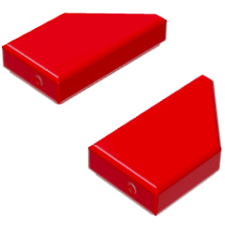 5091-5092-021特殊タイル1×2ウェッジ(左右セット)レッド