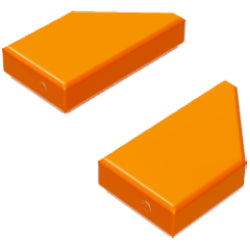5091-5092-106特殊タイル1×2ウェッジ(左右セット)オレンジ