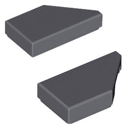 5091-5092-199特殊タイル1×2ウェッジ(左右セット)ダークブルーイッシュグレイ