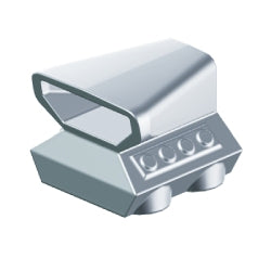 50943-MSエンジンエアスクープメタリックシルバー