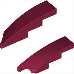 5414-5415-154ウェッジ4×1(左右セット)ダークレッド