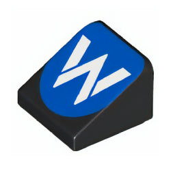 54200pb132スロープ31度1×1×2/3(ウィリアムズ・レーシングF1ロゴ)ブラック