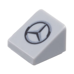 54200pb133スロープ31度1×1×2/3(メルセデスロゴ)ライトブルーイッシュグレイ