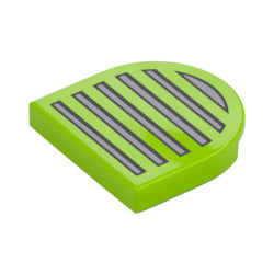 5520pb015タイル1×1半円付きホットロッドグリル)ライム