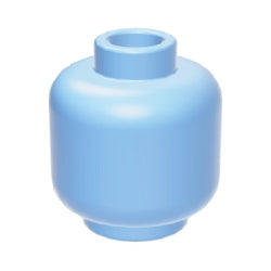 3626c-212ミニフィグヘッドブライトライトブルー