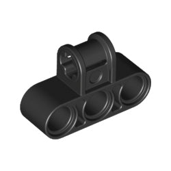 63869-026テクニック車軸ピンコネクター垂直ペグ穴3つブラック