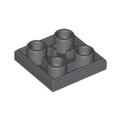 11203-199逆タイル2×2ダークブルーイッシュグレイ