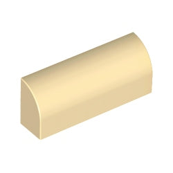 6191-005曲面ブロック1×4×1&1/3タン