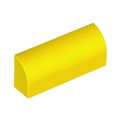 6191-024曲面ブロック1×4×1&1/3イエロー