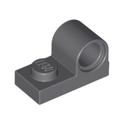 11458-199プレート1×2上部にペグ穴付ダークブルーイッシュグレイ