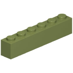 3009-155ブロック1×6オリーブグリーン