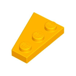 43722-191ウェッジプレート3×2右ブライトライトオレンジ