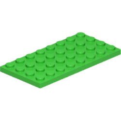 3035-037プレート4×8ブライトグリーン