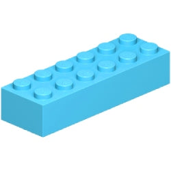 2456-322ブロック2×6ミディアムアジュール