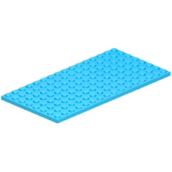 92438-322プレート8×16ミディアムアジュール