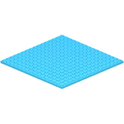 91405-322プレート16×16ミディアムアジュール