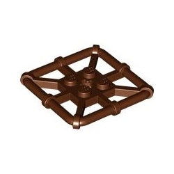 30094-192プレート2×2四角形バーレディシュブラウン