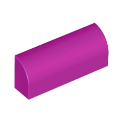 6191-124曲面ブロック1×4×1&1/3マジェンタ