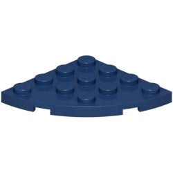 30565-140プレート4×4コーナー丸ダークブルー