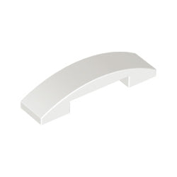 93273-001曲面スロープ4×1ダブルホワイト