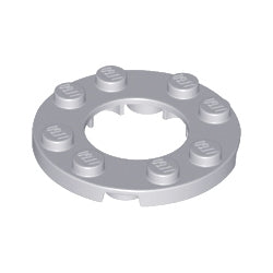 11833-194プレート4×4丸2×2丸穴有ライトブルーイッシュグレイ