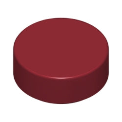 98138-154タイル1×1丸ダークレッド