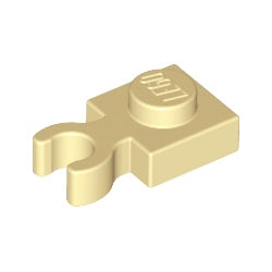 4085d-005プレート1×1垂直クリップ付タン