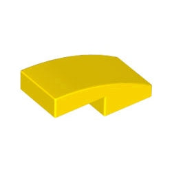 11477-024曲面スロープ2×1イエロー