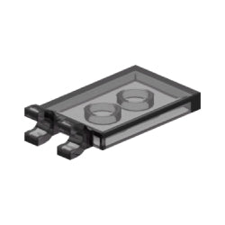 30350-111特殊タイル2×3側面にクリップ2個トランスブラック