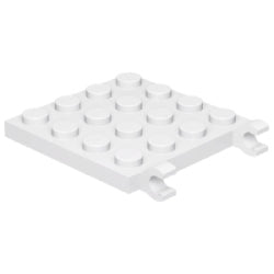 47998-001プレート4×4水平クリップ2個付ホワイト