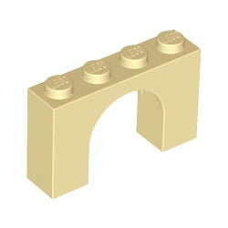 6182-005アーチ1×4×2タン