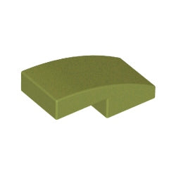 11477-155曲面スロープ2×1オリーブグリーン