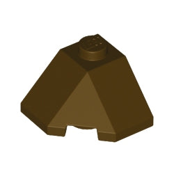 13548-308スロープ45度2×2コーナー3方向傾斜ダークブラウン