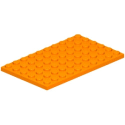 3033-106プレート6×10オレンジ