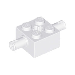 30000-001ブロック2×2側面ペグ2個付きホワイト