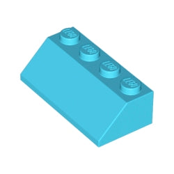 3037-322スロープ45度2×4ミディアムアジュール