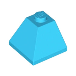 3045-322スロープ45度2×2コーナー2方向傾斜ミディアムアジュール