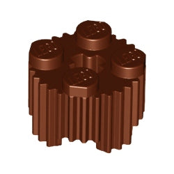 92947-192ブロック2×2丸グリルレディシュブラウン