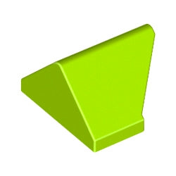 3049c-119スロープ45度1×2両側傾斜-45度切込みライム