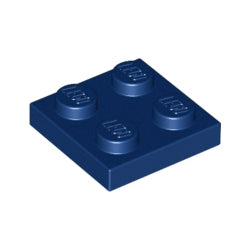 3022-140プレート2×2ダークブルー