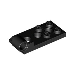 98285-026ヒンジプレート2×4ペグ穴3個-下部ブラック