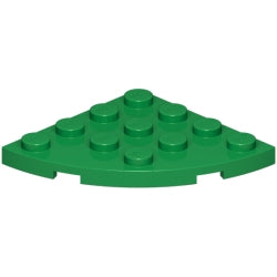 30565-028プレート4×4コーナー丸グリーン