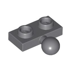 14417-199プレート1×2横に牽引ボール付ダークブルーイッシュグレイ