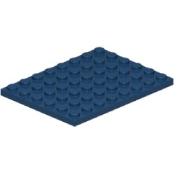 3036-140プレート6×8ダークブルー